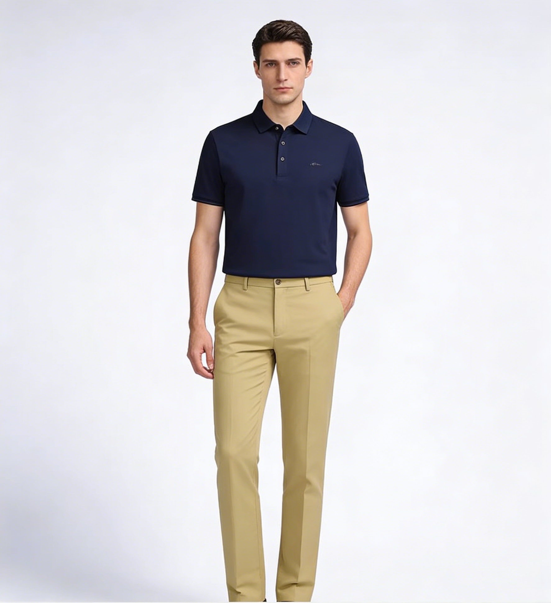 Men‘s ice silk suit pants