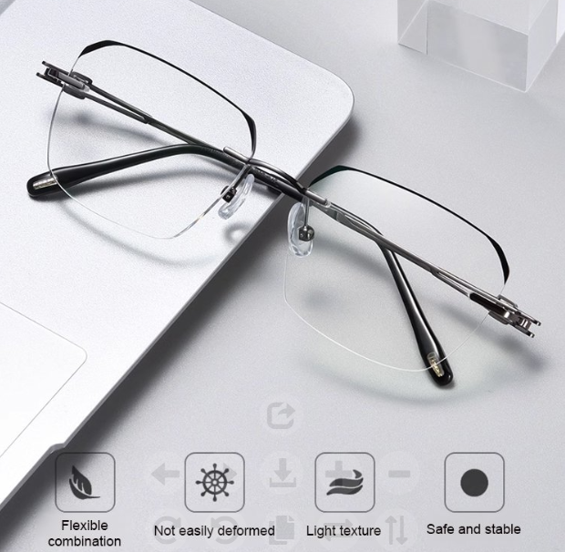 Ultra-light blue light blocking high-end reading glasses