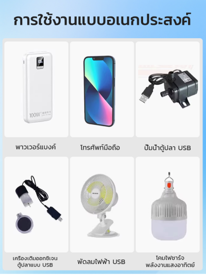 【ชาร์จเร็ว】แผงโซล่าเซลล์ชาร์จโทรศัพท์ได้