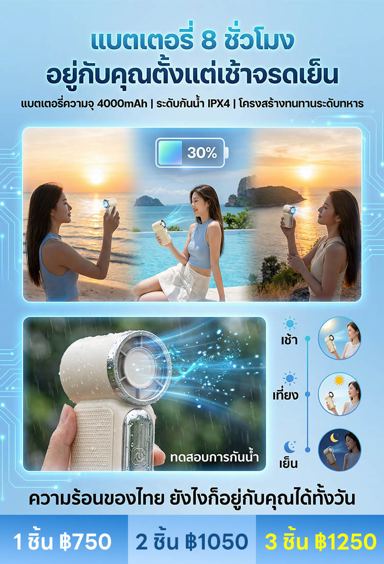 พัดลมมือถือขนาดเล็กแบบใหม่
