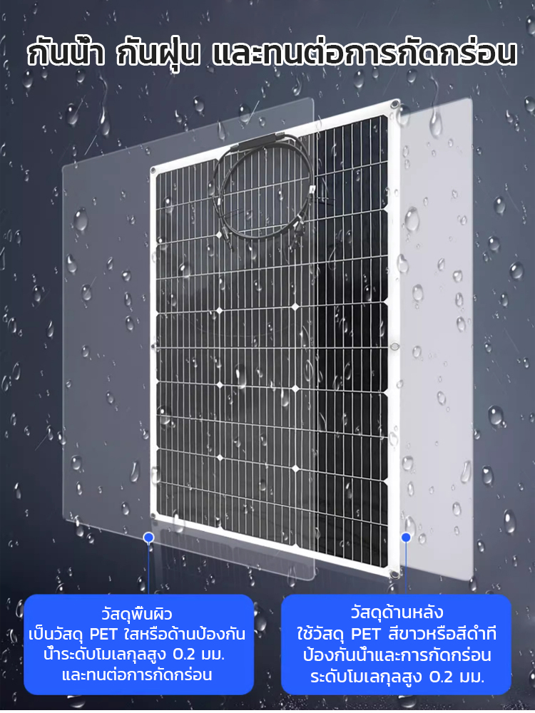 【ชาร์จเร็ว】แผงโซล่าเซลล์ชาร์จโทรศัพท์ได้