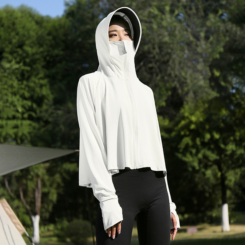 เสื้อกันแดดกันรังสียูวีทรงหลวมแบบสั้น