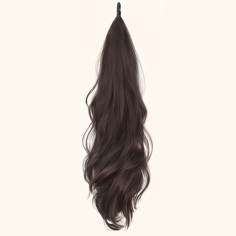 【เชื่อมต่อไร้รอยต่อ】หางม้าปลอมไร้รอยต่อแบบไม้กายสิทธิ์