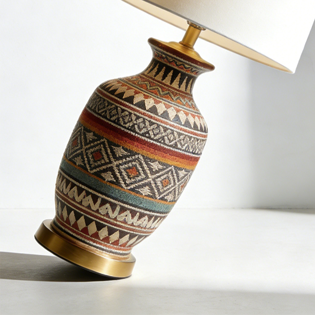 經典復古風格台燈細節特寫