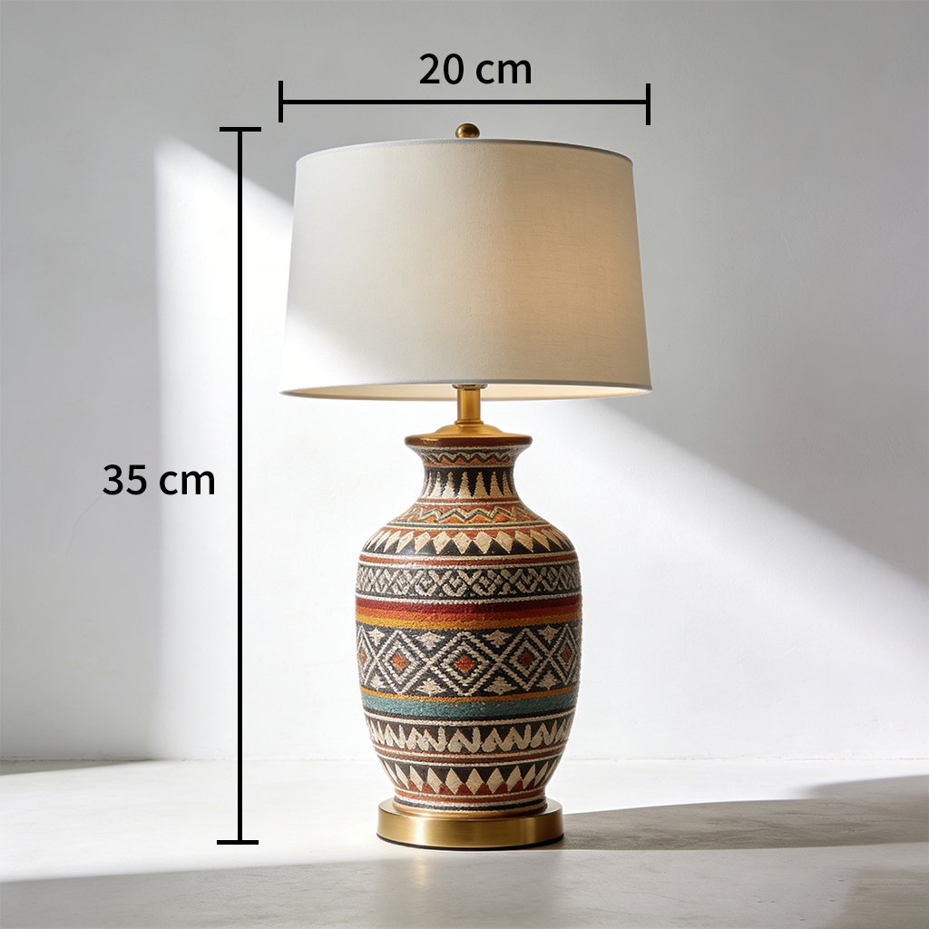 藝術家居裝飾台燈點亮室內空間