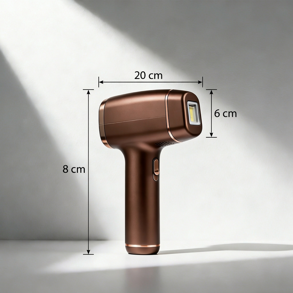 無痛脫毛器手持操作示意圖