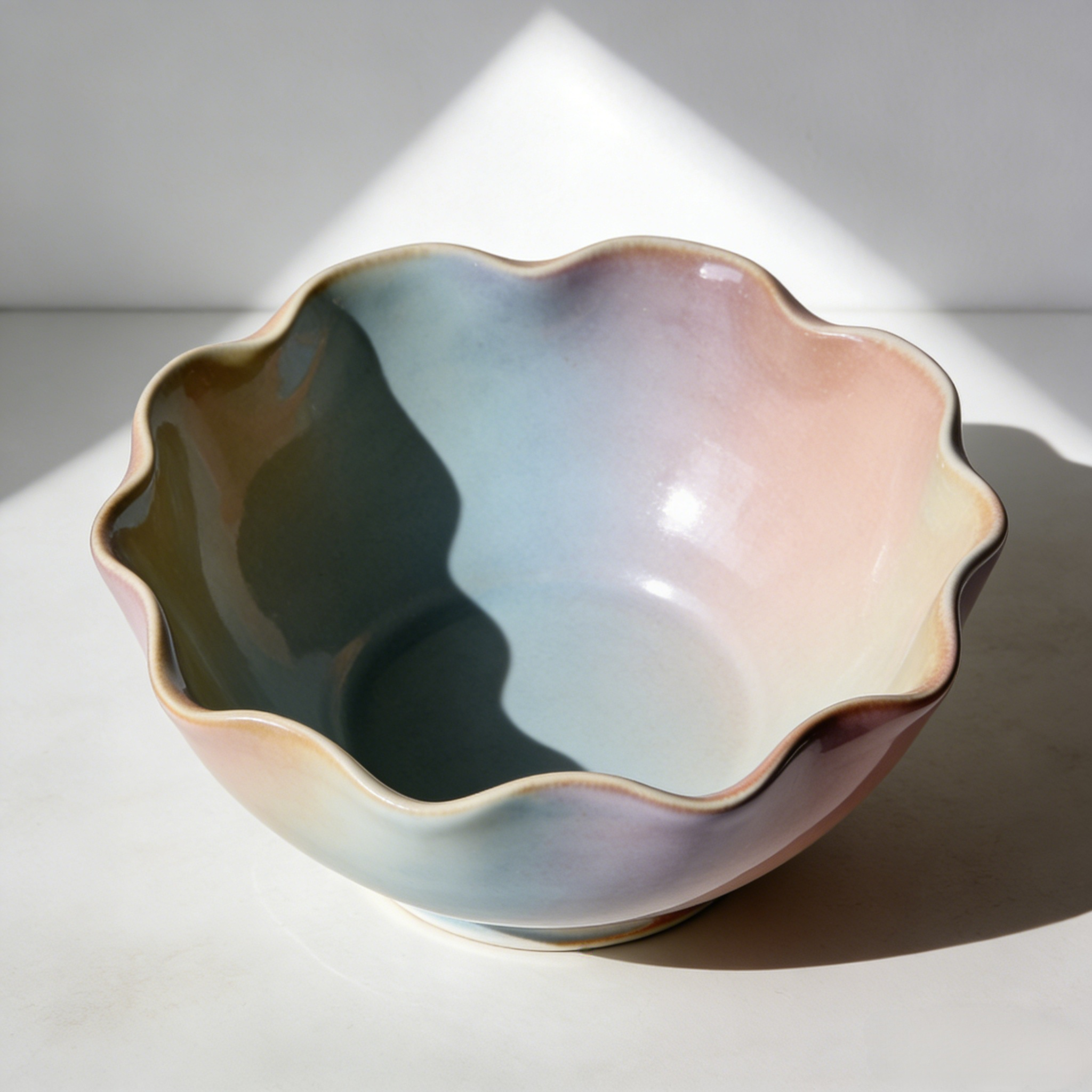 简约风格陶瓷沙拉碗套装（四入）