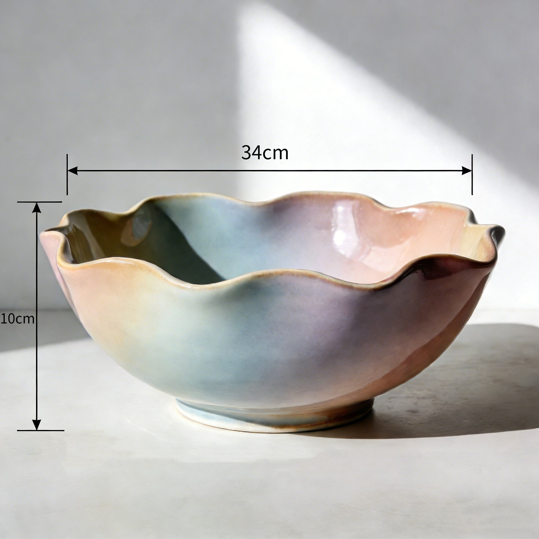 簡約風格陶瓷沙拉碗套裝四入組合展示