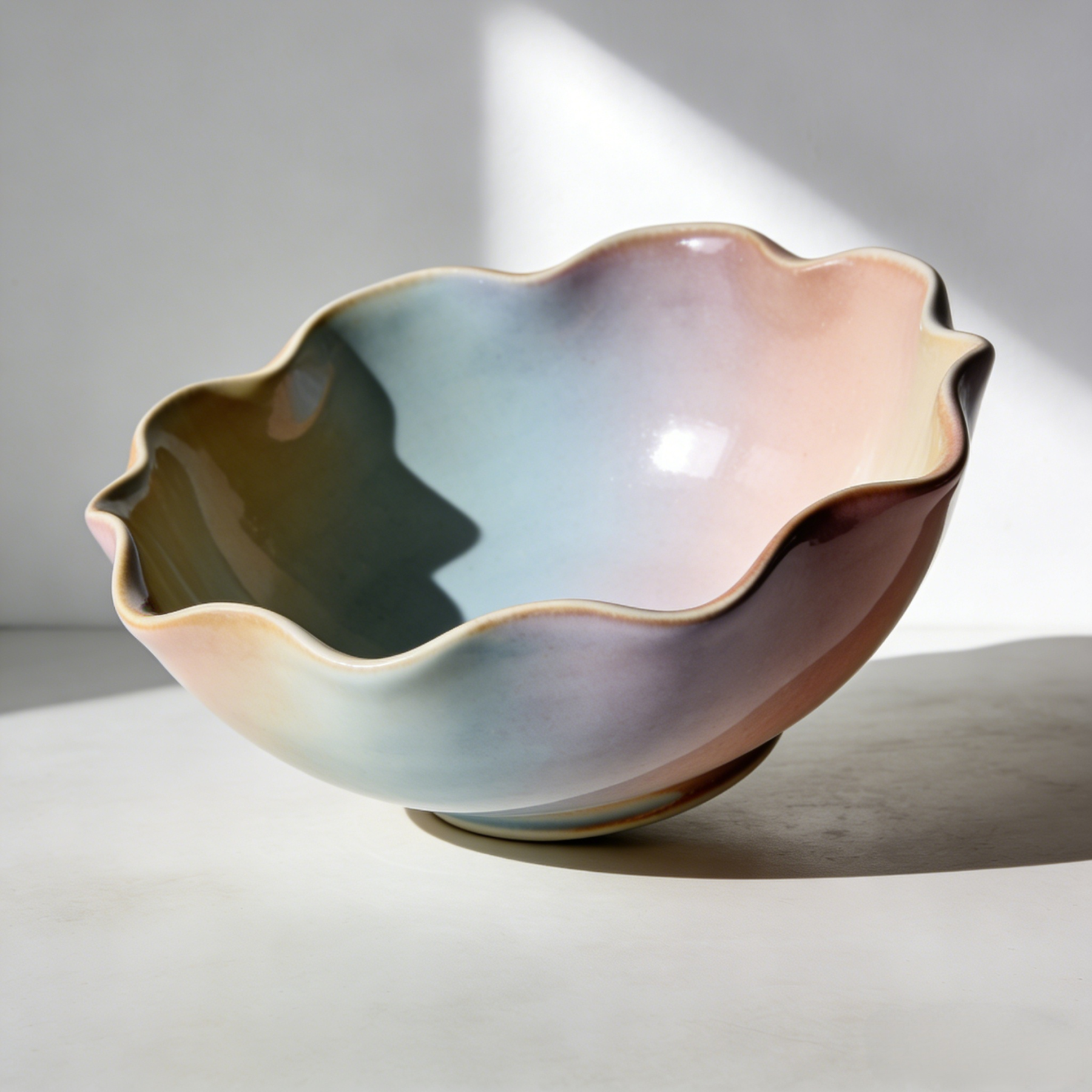 简约风格陶瓷沙拉碗套装（四入）