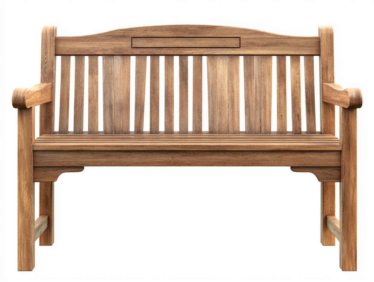 Outdoor Bench solid wood garden seating bench 150x60x90 cm - natural wood - classic outdoor design-Pinemyly