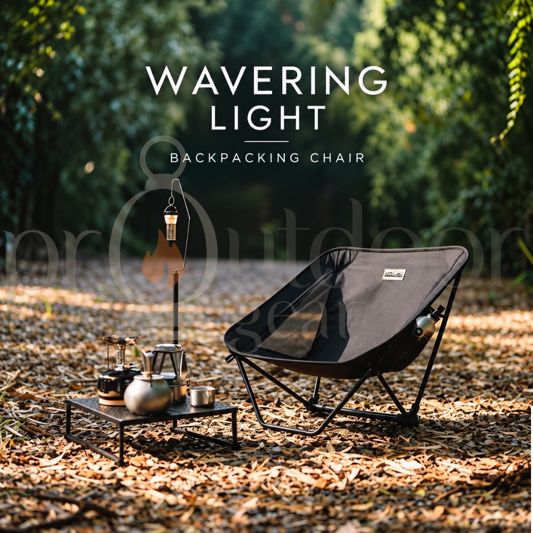 GOOUT SPRINGHILL Wavering Light Backpacking Chair Ultralight Folding Camping Chair 420D Nylon Portable Outdoor Chair 135KG