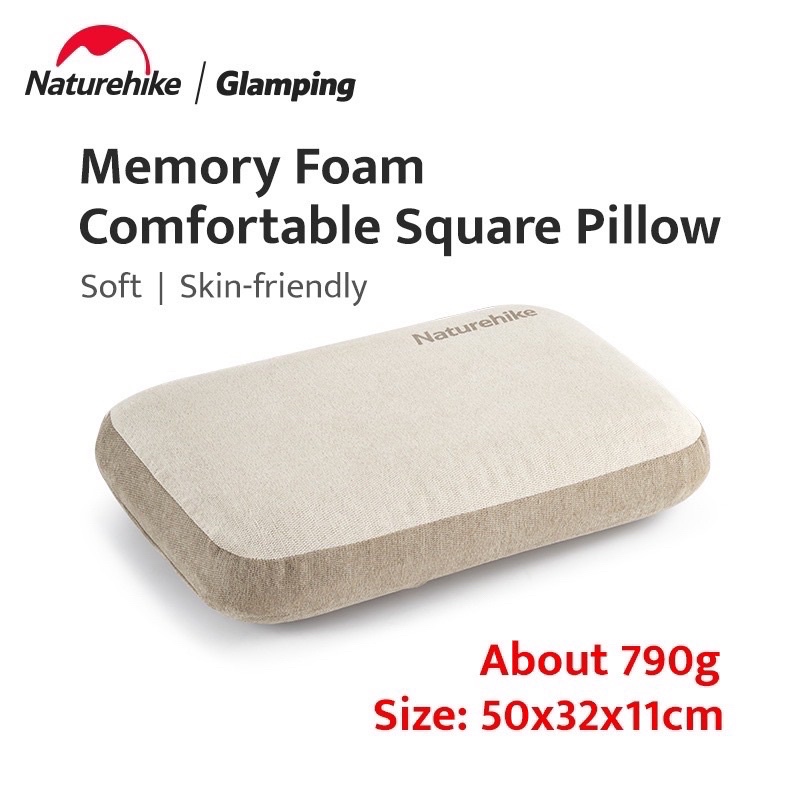 Naturehike NH22ZT002 Outdoor Memory Foam Square Pillow Portable Pillow