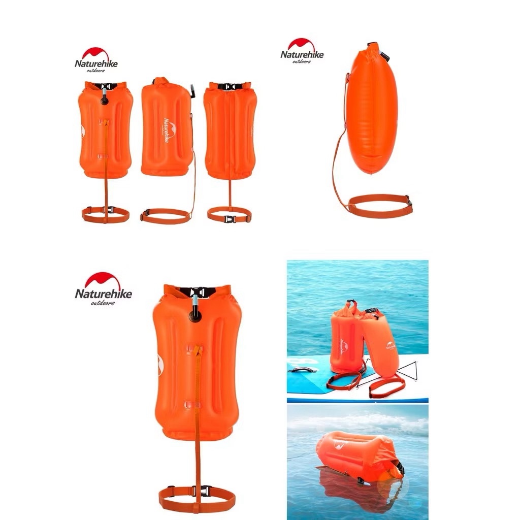 Naturehike NH17S001-G Outdoor Inflatable Waterproof Bag Snorkeling Swimming Bag Dry Bag