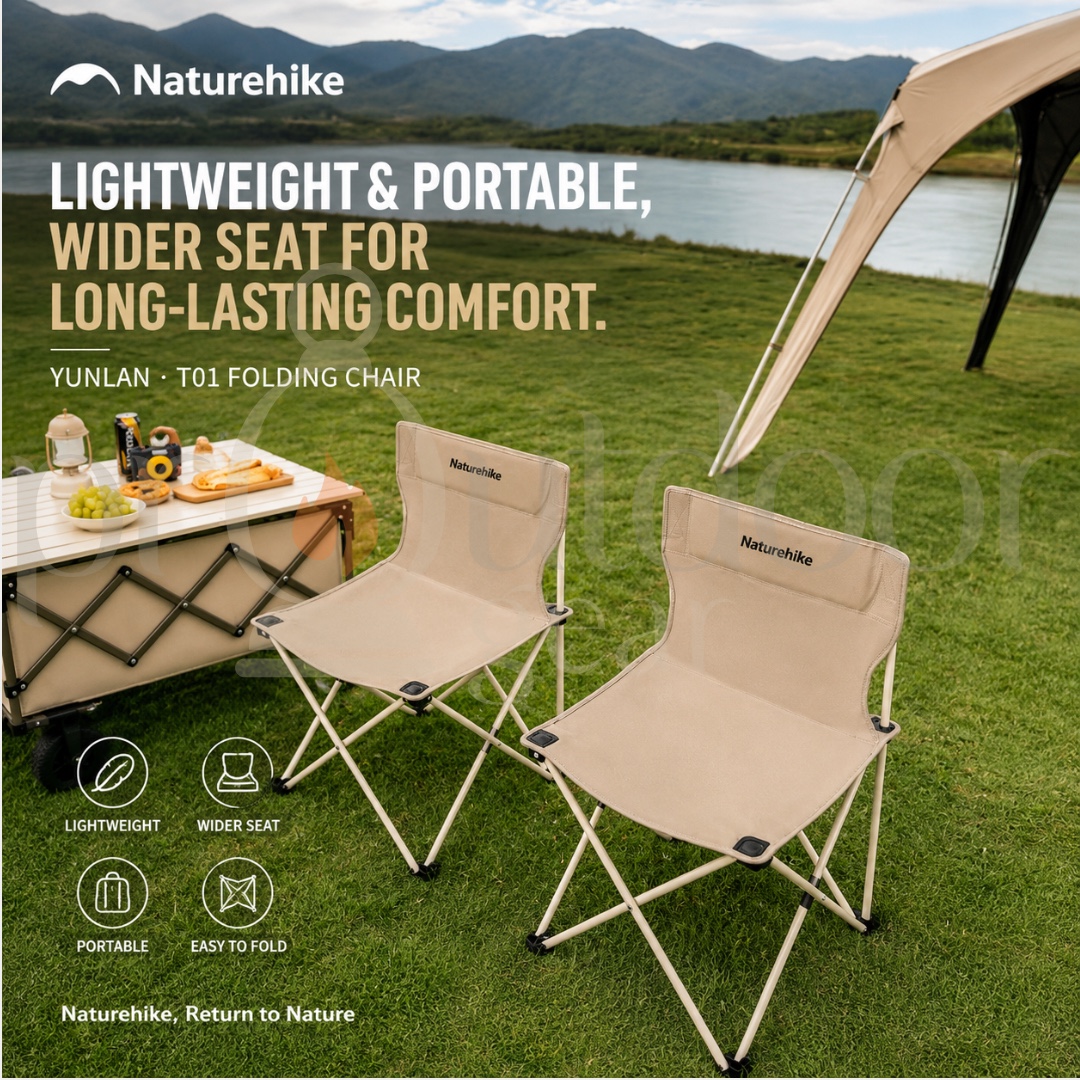 NATUREHIKE SHANZHI T01 Ultralight Portable Folding Camping Stool Outdoor Chair Fishing Chair Folding Seat