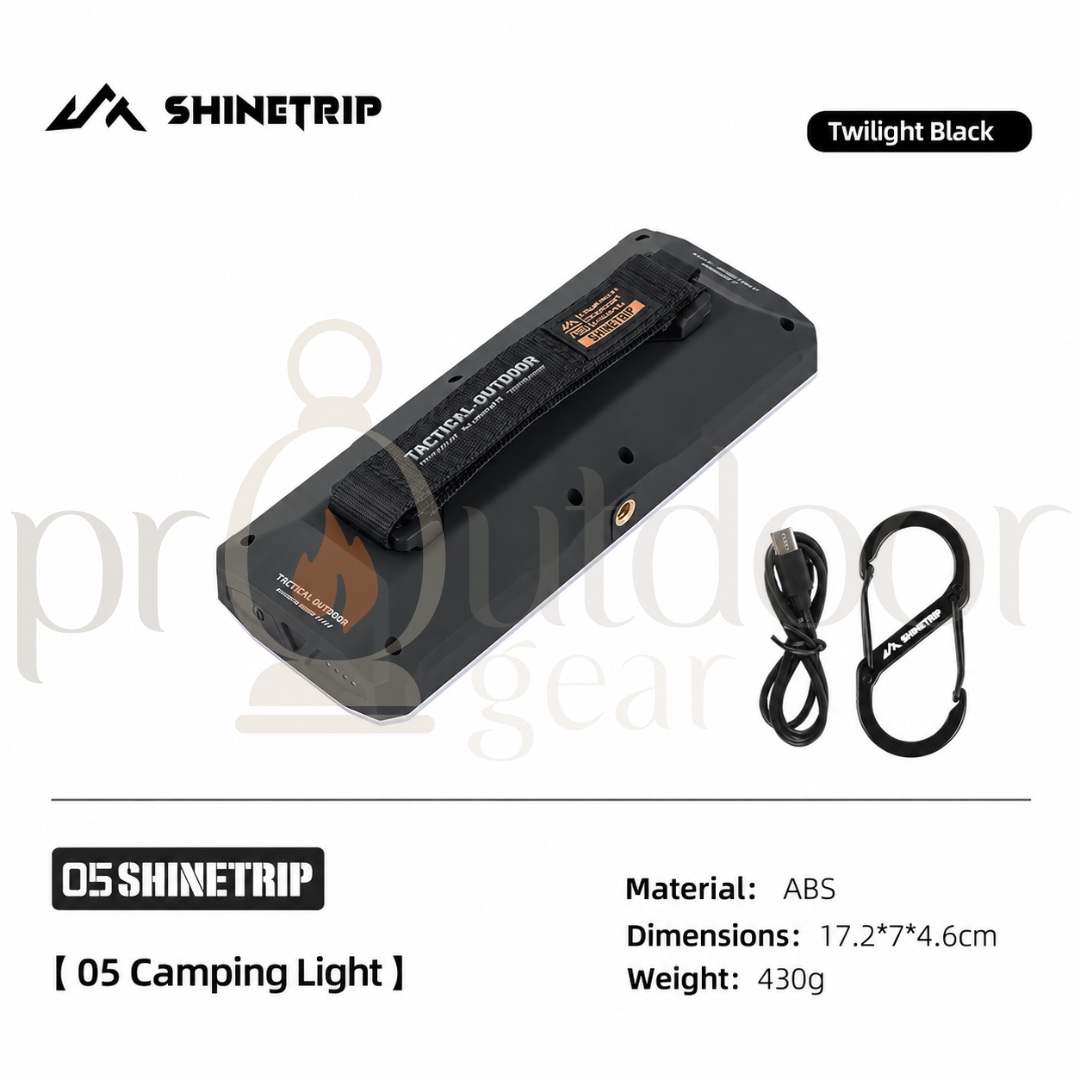 SHINETRIP #05 A603 20000mAh Camping Light 2200LM Type-C Rechargeable IPX4 Outdoor LED Tent Light