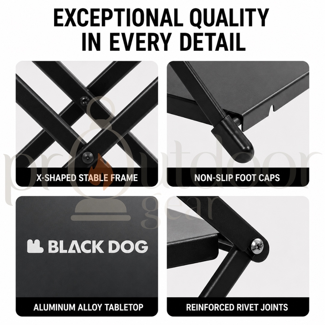 BLACKDOG Outdoor Multi-Layer Shelf Camping Foldable Aluminum Alloy Storage Rack