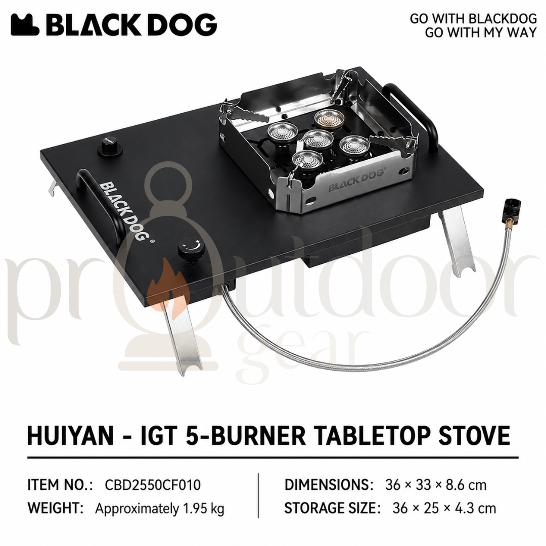 BLACKDOG Baishi Folding Table Camping Table and Chairs Korean IGT Table Aluminum Alloy Outdoor Portable Camping Table