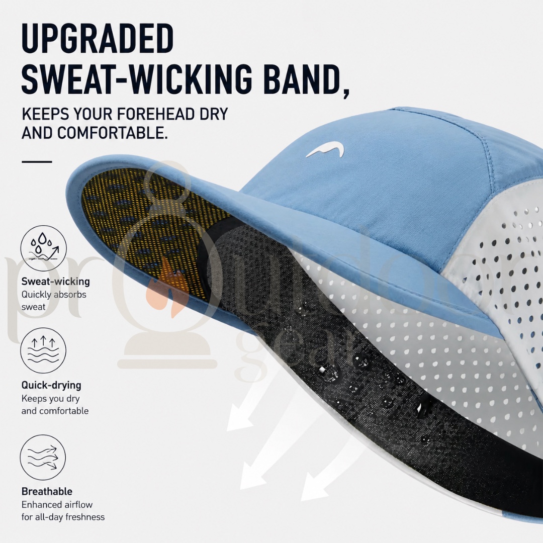 NATUREHIKE CYY2551FS013 Lightweight Breathable Sports Cap UPF50+ Quick Dry Running Hiking Trail Outdoor Mesh Hat