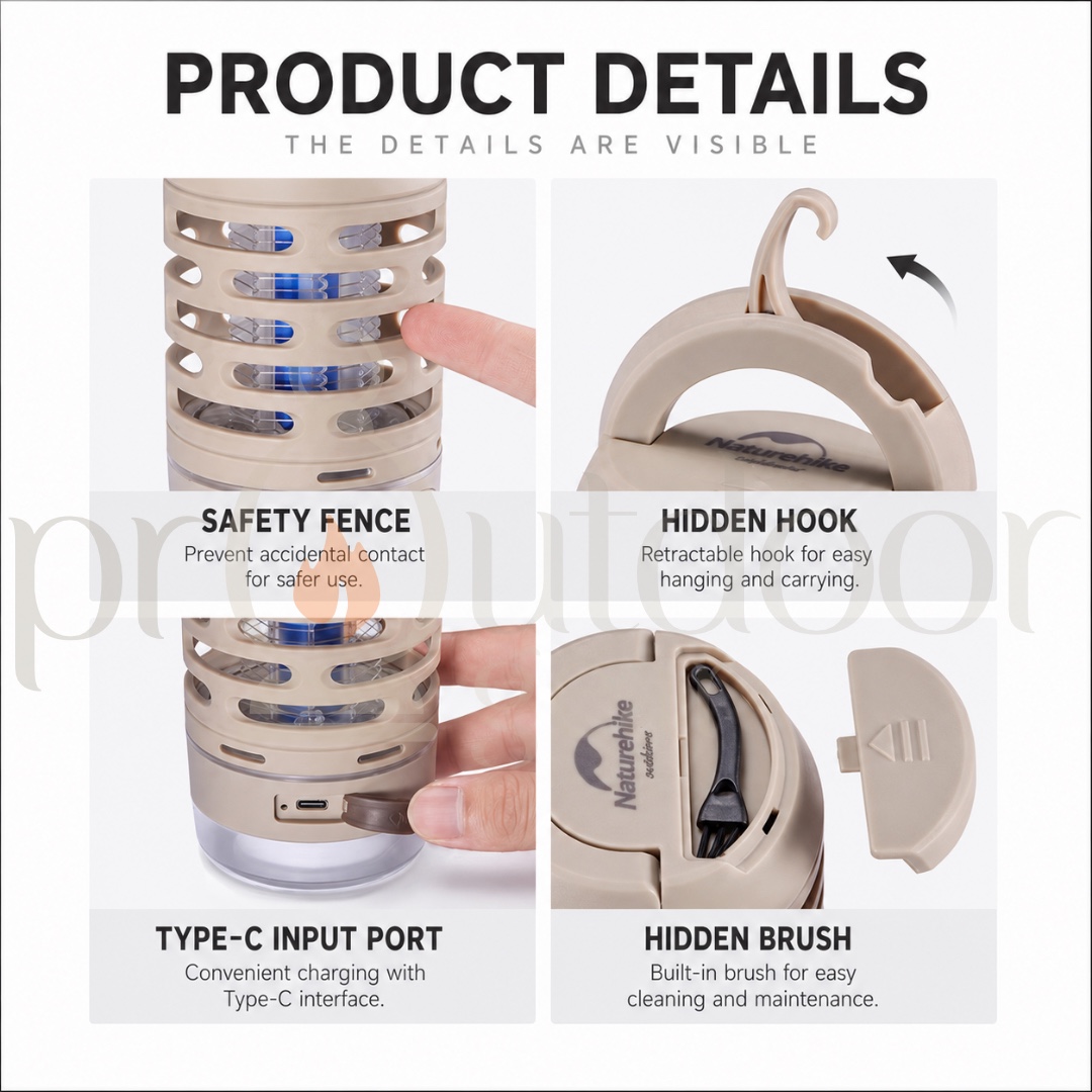 NATUREHIKE NH22ZM005 Seagull Camping Mosquito Killing Lamp Outdoor Camping Tent Atmosphere Lighting