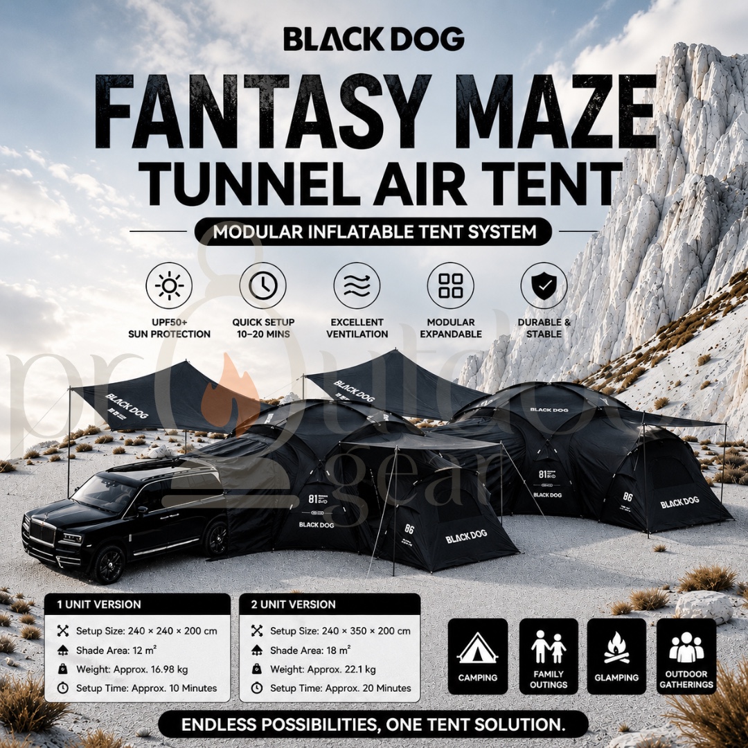 [PRE-ORDER] BLACKDOG Fantasy Maze Outdoor Dome Tent Multi-Person Sunshade Spherical Canopy Waterproof Portable