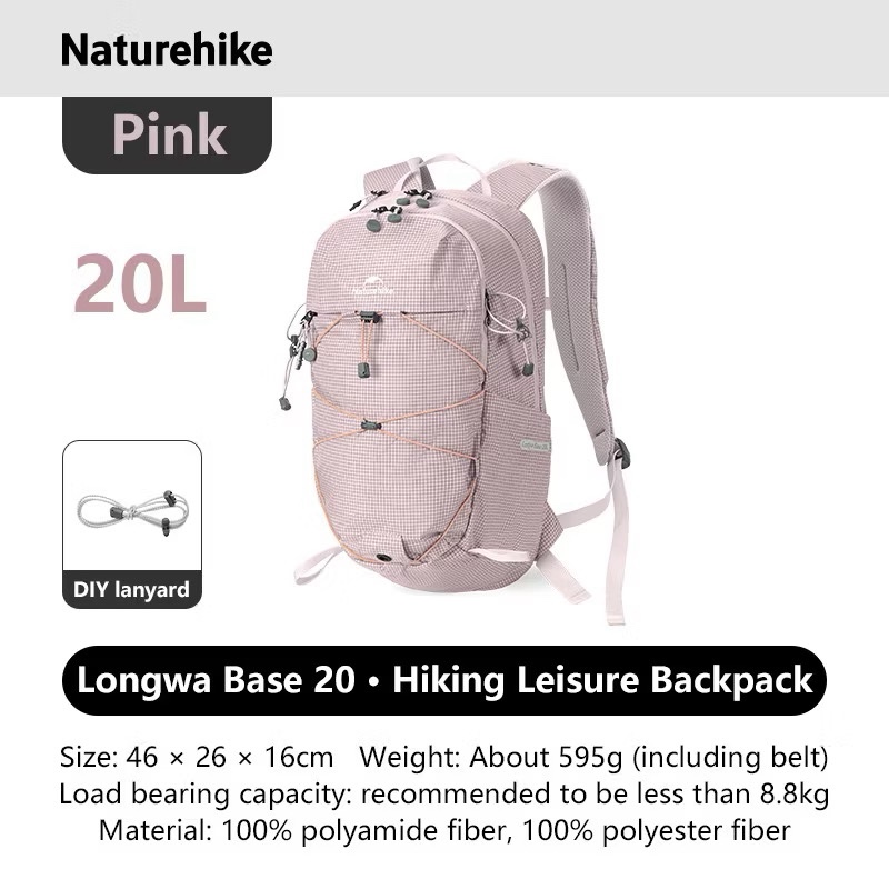 Naturehike CNK2550XB016 Longwa Base 20L Lightweight Hiking Backpack 559g Ultra-Light