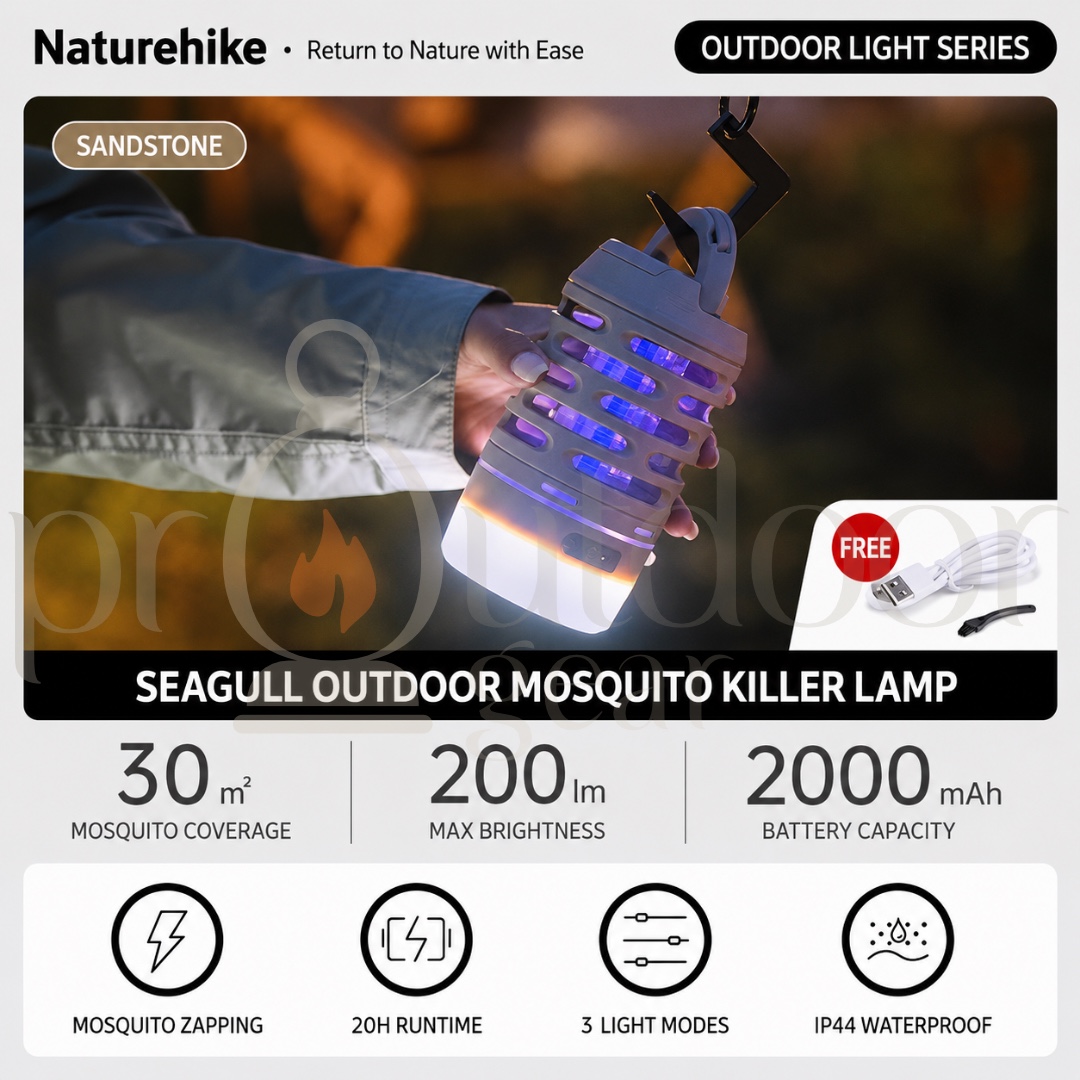 NATUREHIKE NH22ZM005 Seagull Camping Mosquito Killing Lamp Outdoor Camping Tent Atmosphere Lighting