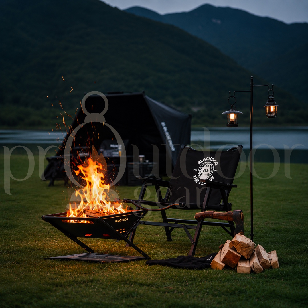 BLACKDOG Twilight Guardian - Portable Folding Fire Pit Campsite Bonfire Camping