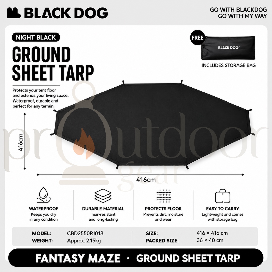 [PRE-ORDER] BLACKDOG Fantasy Maze Outdoor Dome Tent Multi-Person Sunshade Spherical Canopy Waterproof Portable
