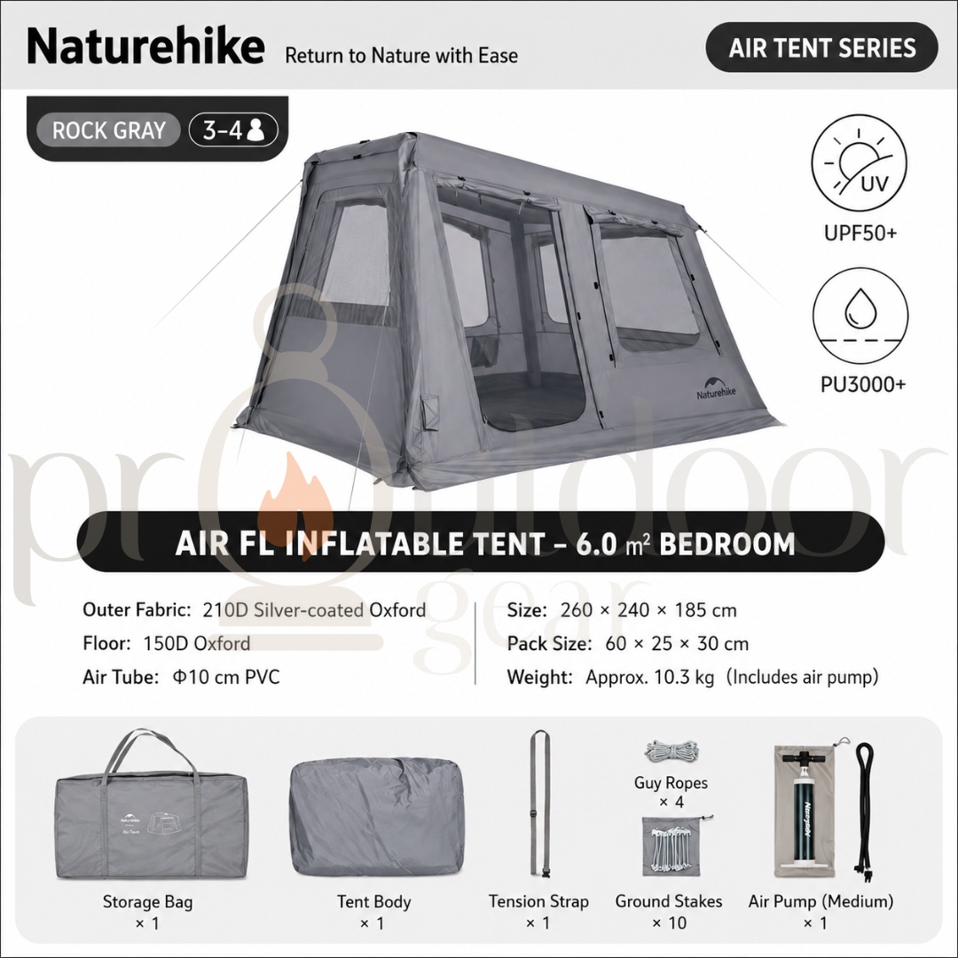 NATUREHIKE Gen 6.0/13.0 Air FL Inflatable Tent Modular Connector Piece Universal Link Connector Camping Shelter