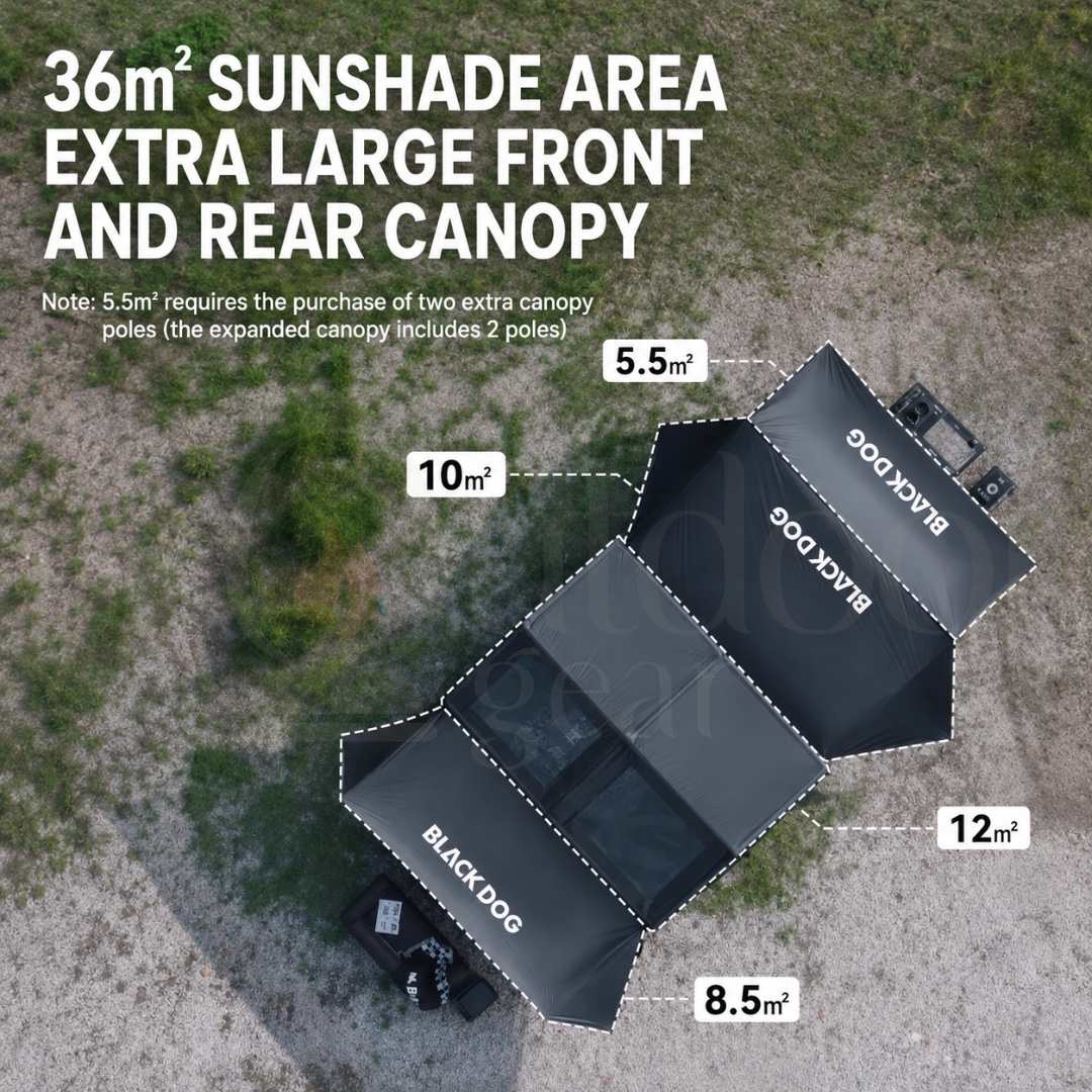 BLACKDOG Kunpeng Wings-Spreading Inflatable Tent Air Tent CBD2550WS012