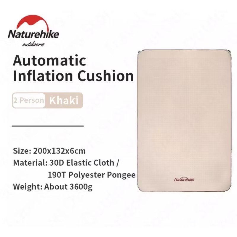 NATUREHIKE NH21FCD11 Outdoor Automatically Inflatable Sleeping Pad 30D Elastic Cloth Sponge Mute Cushion Camping