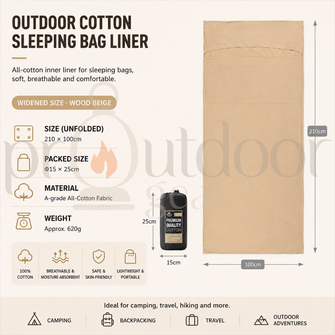 NATUREHIKE NH15S012-D Ultralight 1-2 Persons Sleeping Bag Lining Anti Dirty Cotton Cloth Bag Spliceable Bed Sheet Liner