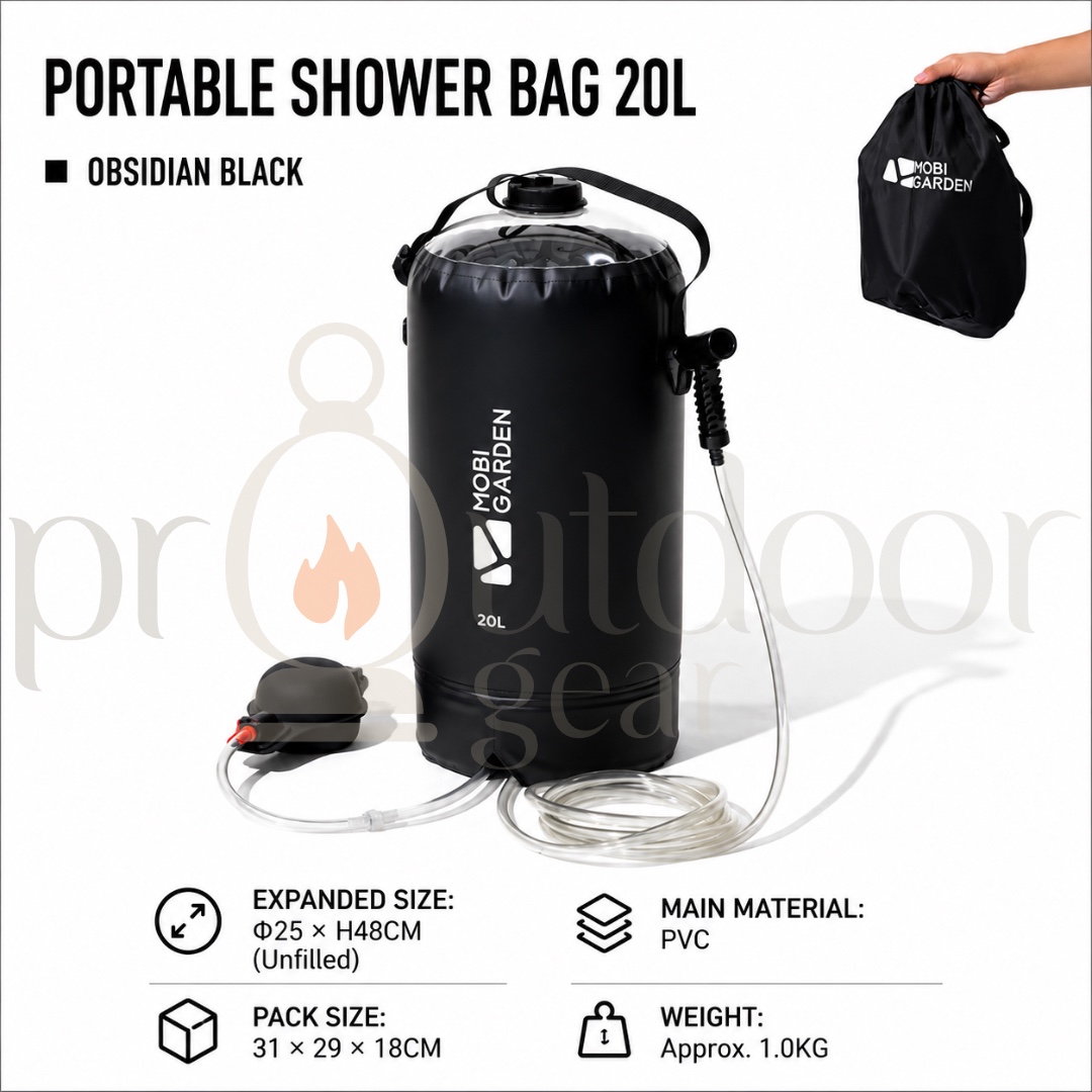 Mobi Garden NX22671039 Portable Shower Bag Large Capacity Outdoor Beach Bath