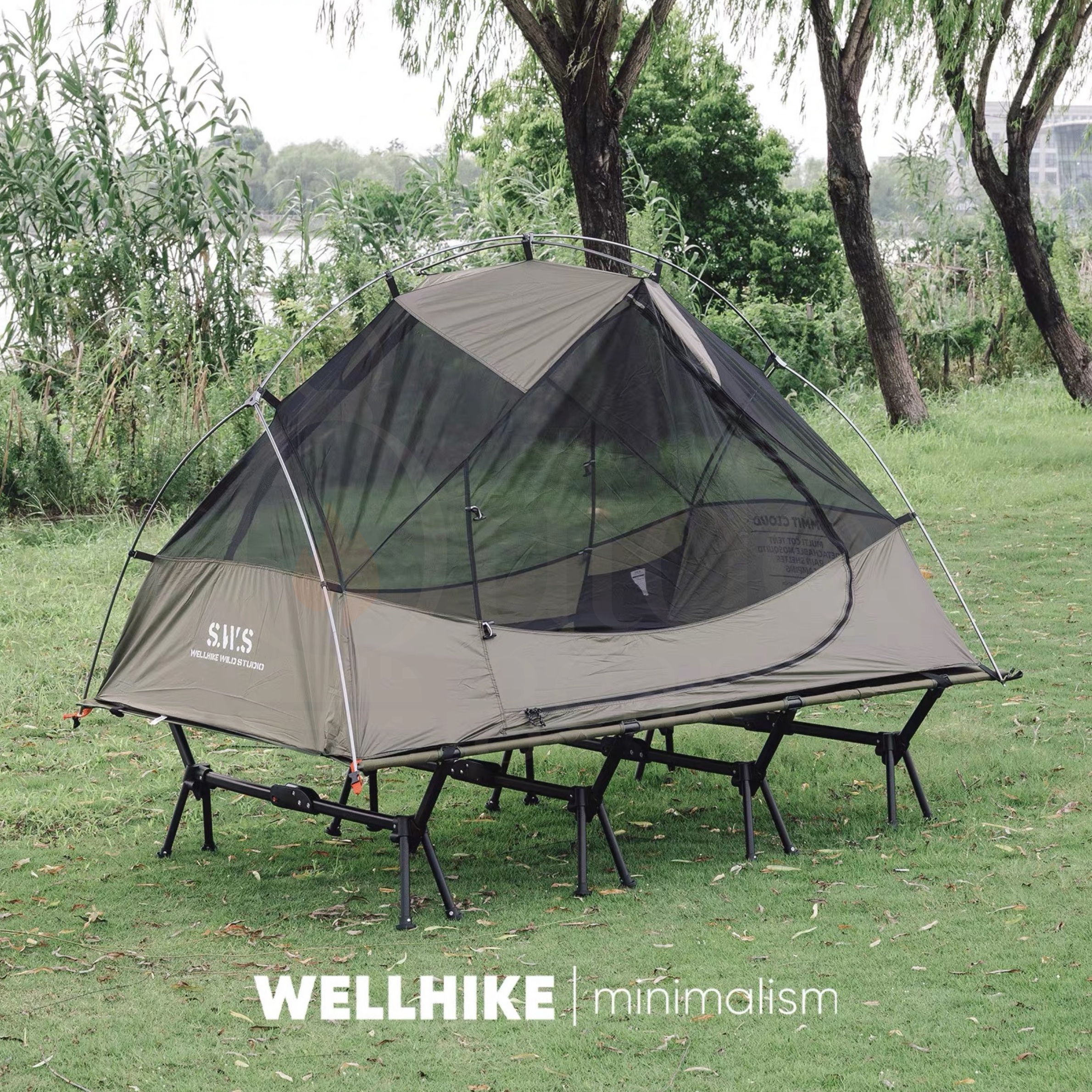 WELLHIKE Cloud Peak 2 Person Camping Tent Waterproof PU3000mm Outdoor Hiking Tent Portable Double Tent