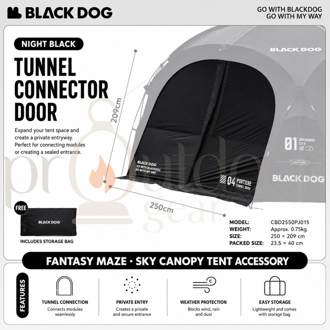 [PRE-ORDER] BLACKDOG Fantasy Maze Outdoor Dome Tent Multi-Person Sunshade Spherical Canopy Waterproof Portable
