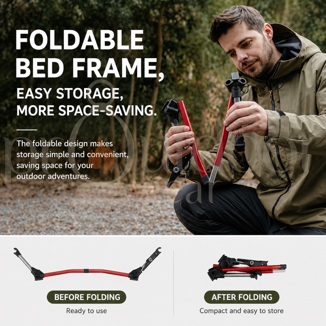 NATUREHIKE NH19JJ006 Outdoor Camping Bed 2.3kg Portable Tent Cot Foldable Sturdy Single Bed Camping Bed Hiking Travel
