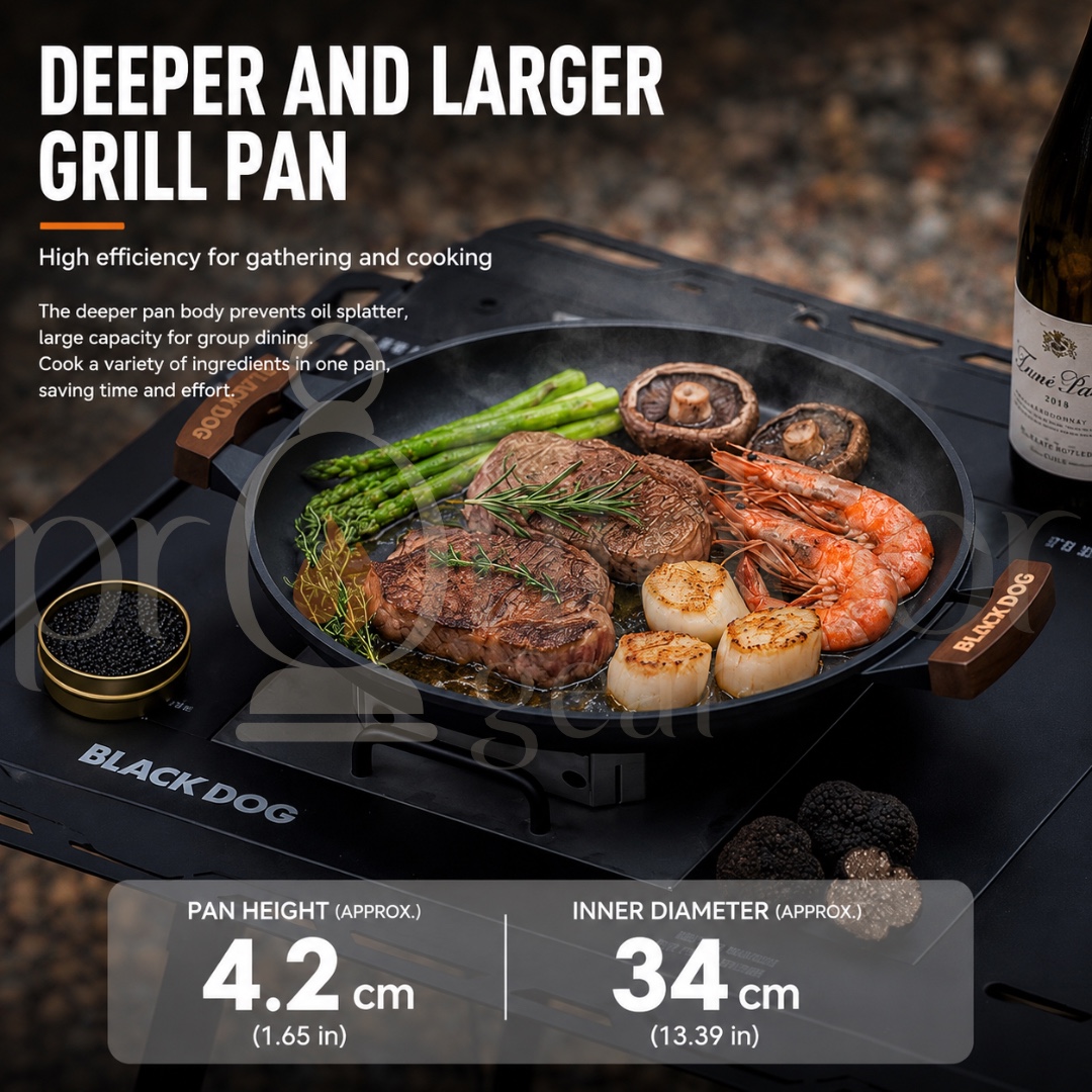 Blackdog CBD2550CF021 Xunwei Multifunctional Grill Pan Cookware