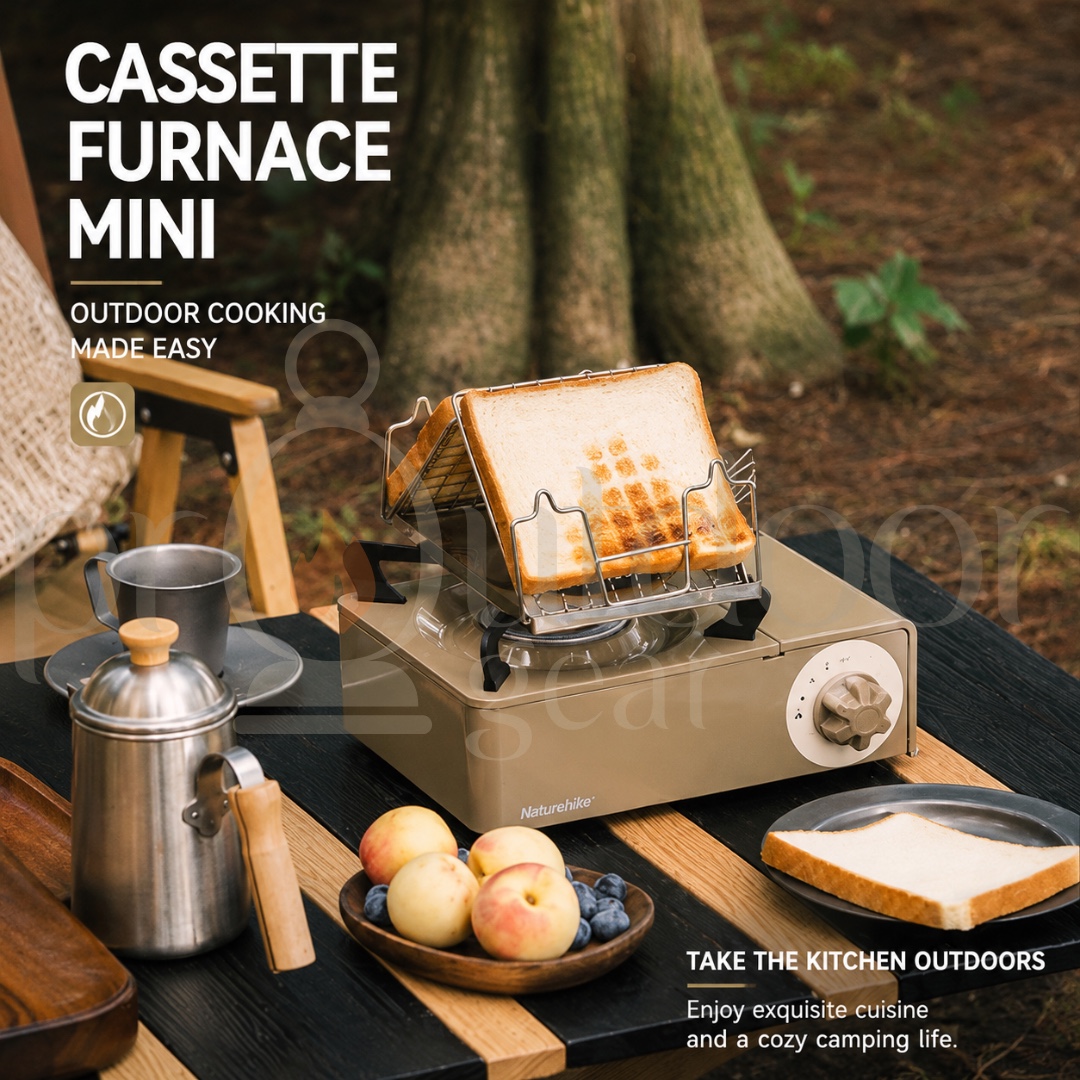 NATUREHIKE CNH22CJ008 Outdoor Camping Mini Cassette Stove Portable Detachable Integrated Adjustable Stove