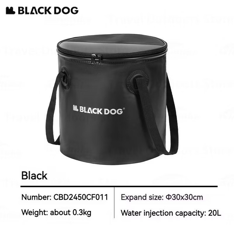 BLACKDOG Folding Round Water Bucket 20L Outdoor Camping Picnic Portable Water tank