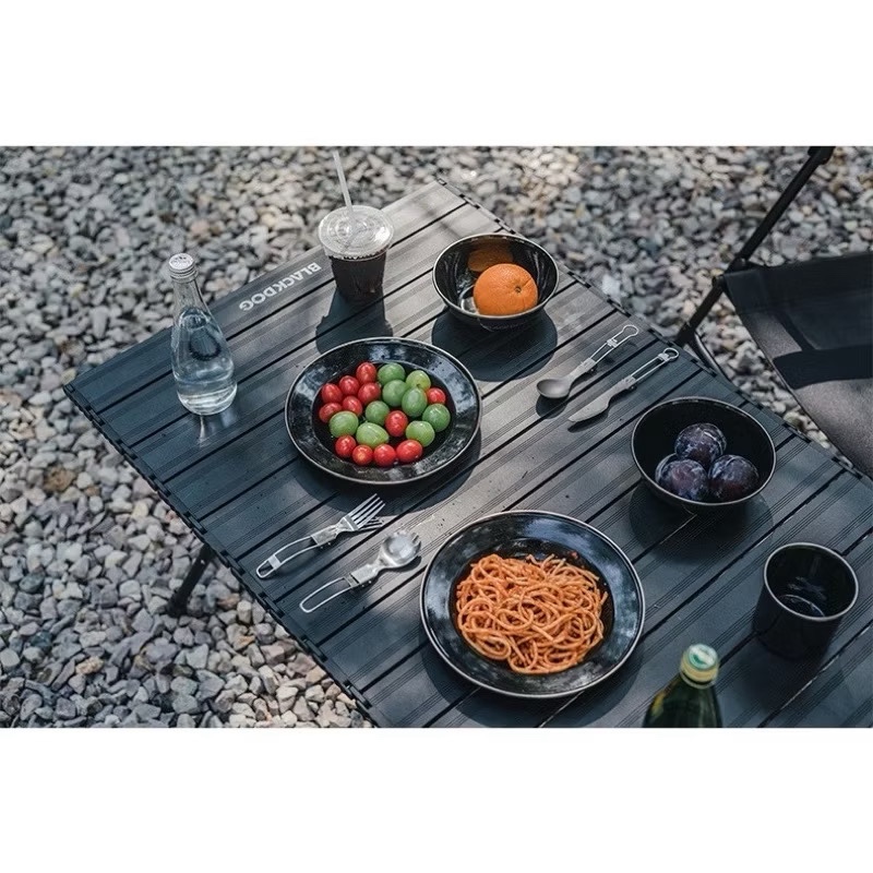 Blackdog Tableware outdoor enamel bowls and cups picnic barbecue tableware portable equipment blackening