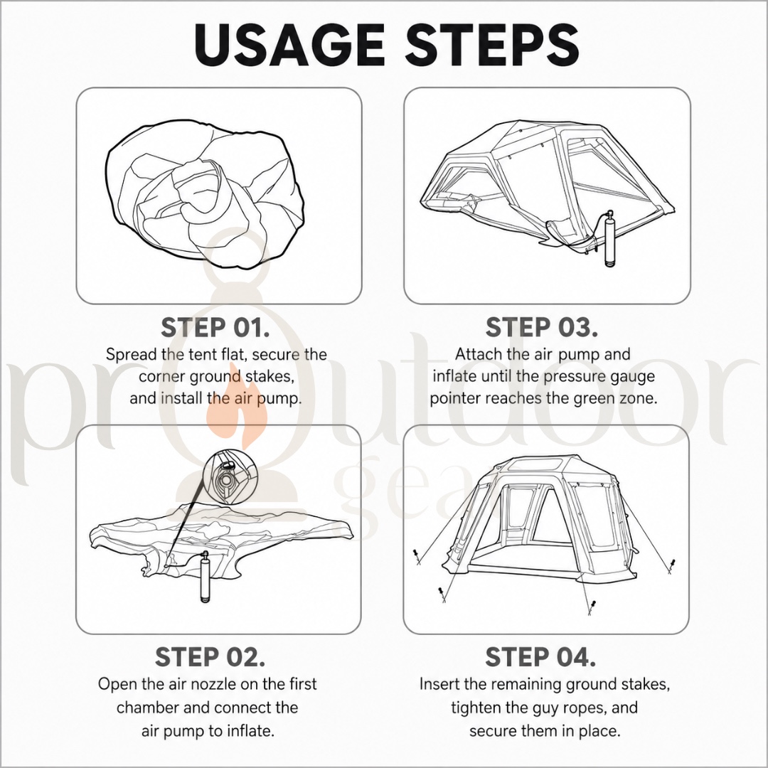 NATUREHIKE Gen 6.0/13.0 Air FL Inflatable Tent Modular Connector Piece Universal Link Connector Camping Shelter