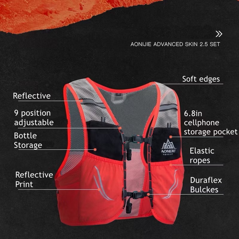 AONIJIE Hydration Pack Backpack 2.5 Liter Marathoner C932 Running Race Hydration Vest Running Backpack with Hydration