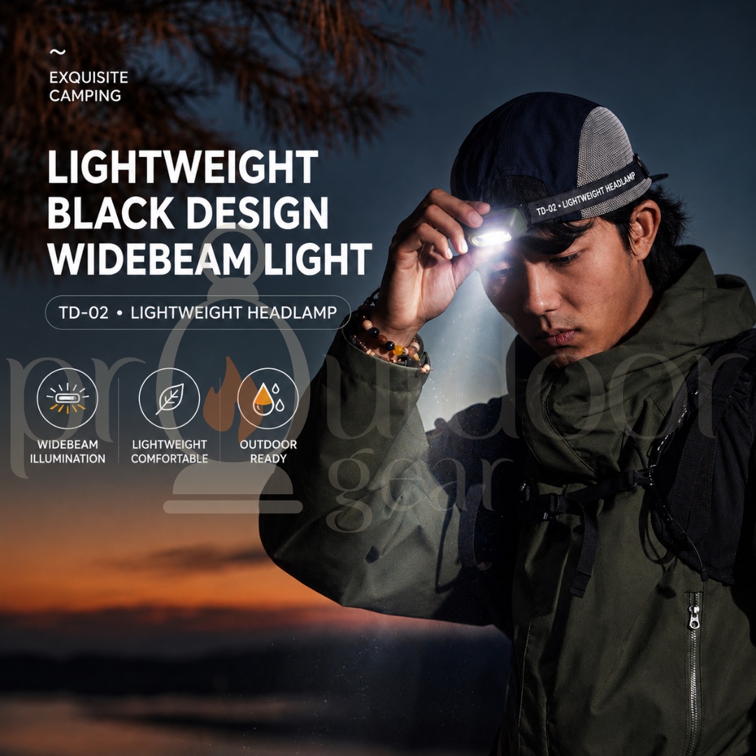 NATUREHIKE TD-02 NH00T002-D LED Headlamp Cave Exploring Camping Fishing Headlight USB Chargable