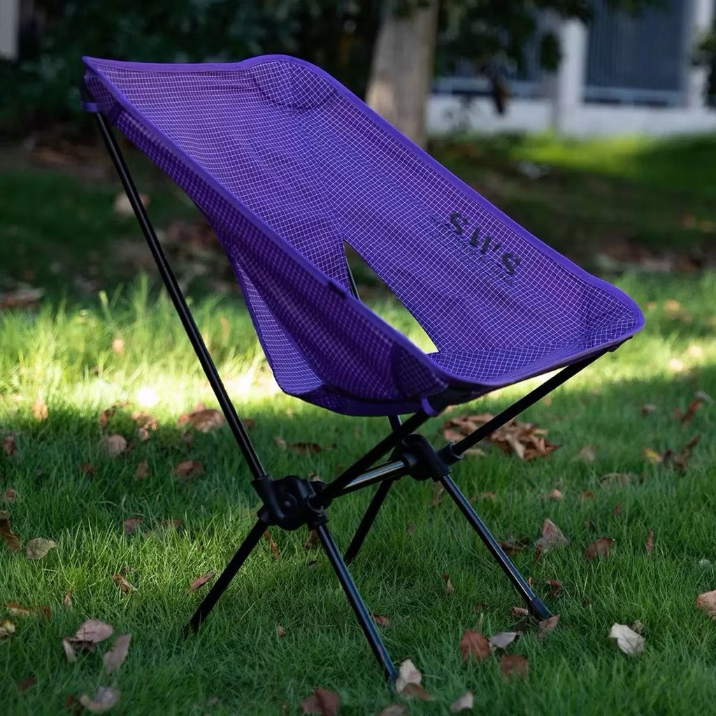 WELLHIKE Ultralight Moon Folding Camping Stool Portable Outdoor Chair Hiking Fishing Compact Seat