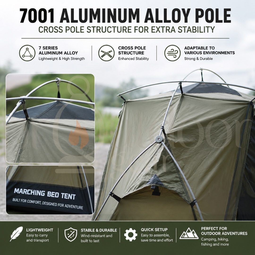DEFTHIKE All In One STANDARD SIZE Military Cot Tent Camping  Waterproof Tent Camping
