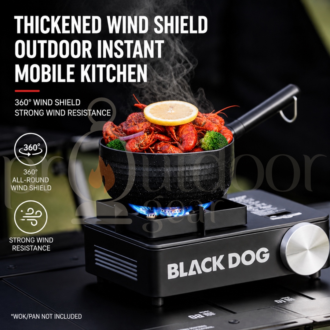 BLACKDOG Tuoyan CBD2550CF014 Portable Cassette Gas Stove 3500W Outdoor & Home Cooking Burner