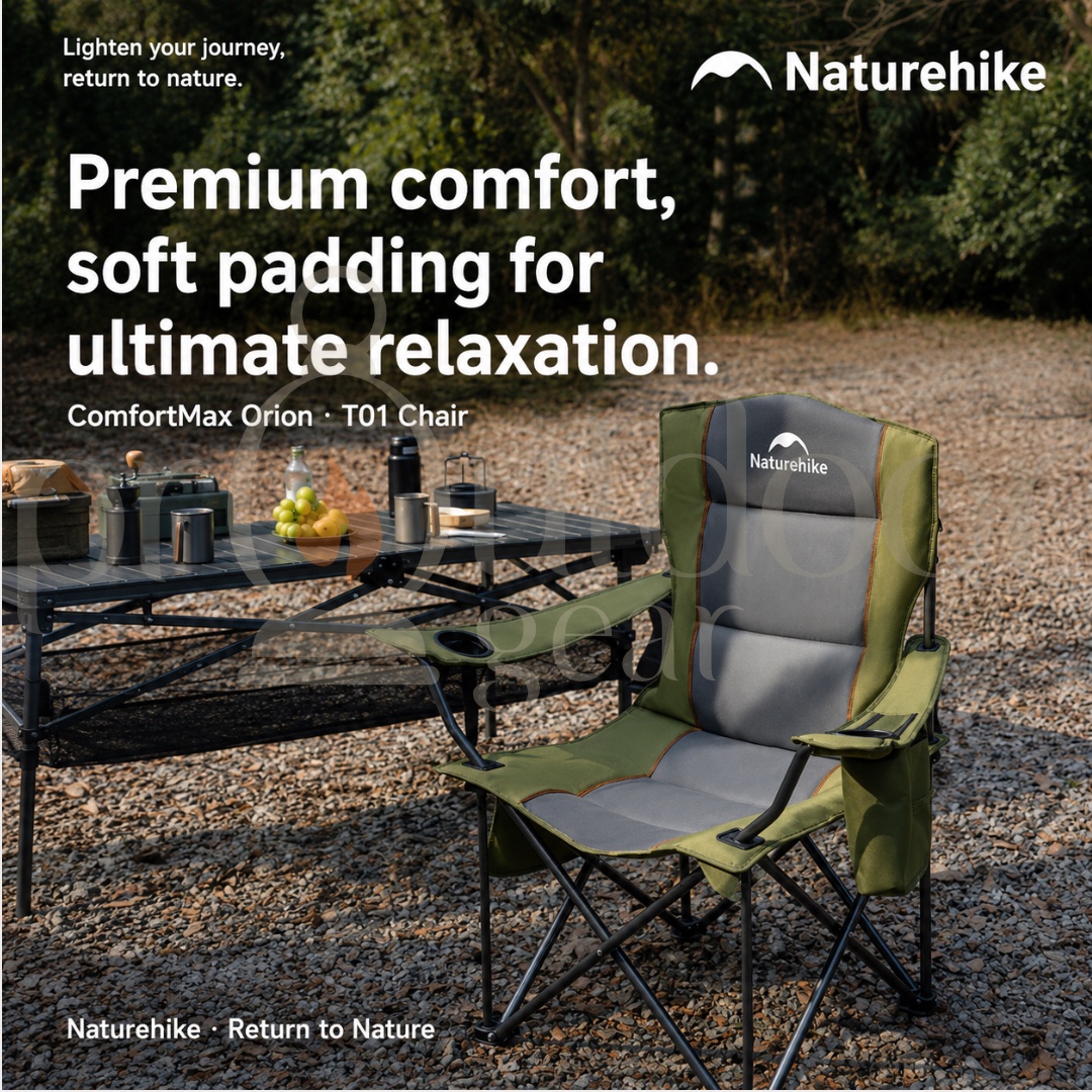 NATUREHIKE CNK2550JJ029 Comfortmax T01 Folding Camping Chair
