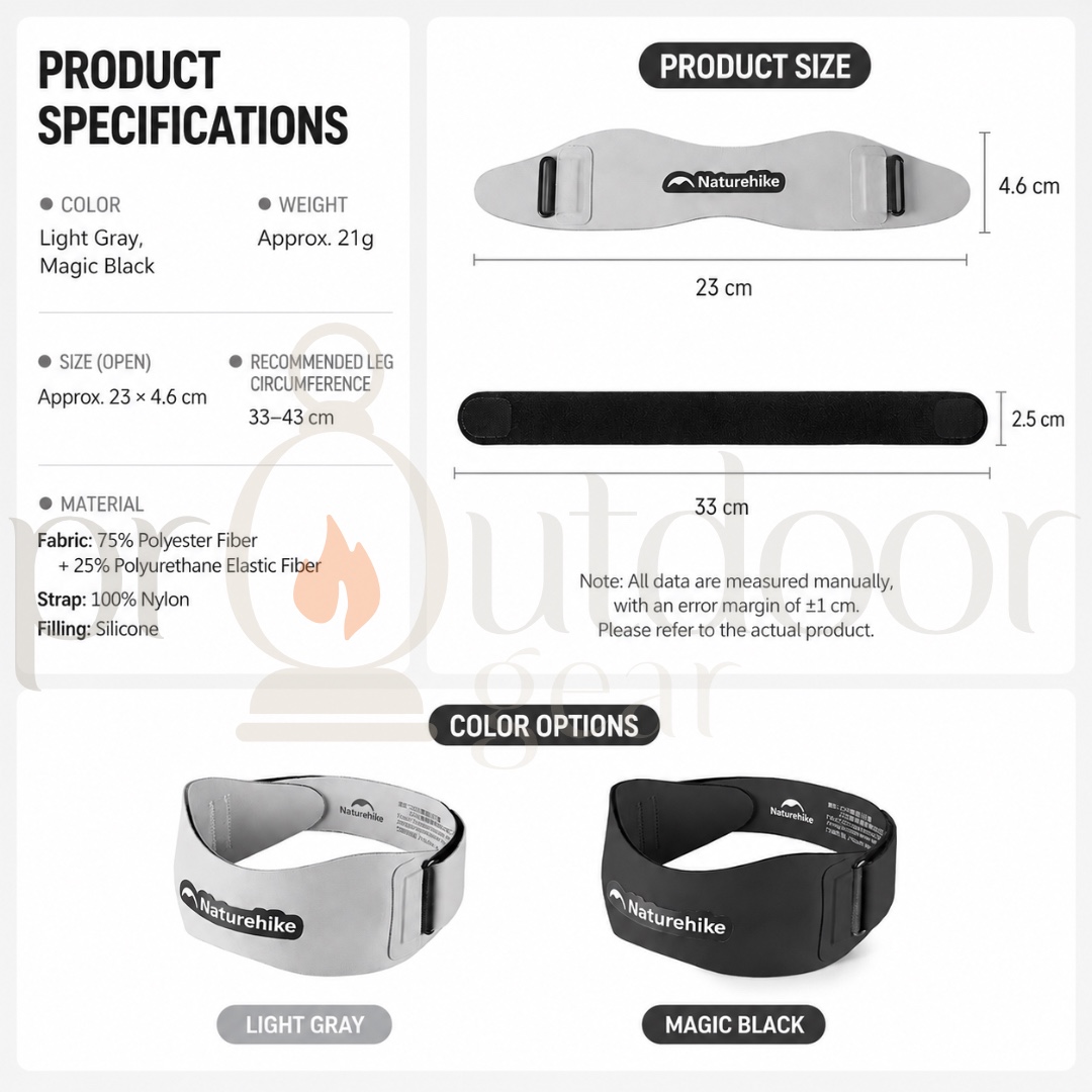 NATUREHIKE CNK2650DS013 Lightweight Sports Patella Knee Strap Running Hiking Cycling Basketball Knee Support