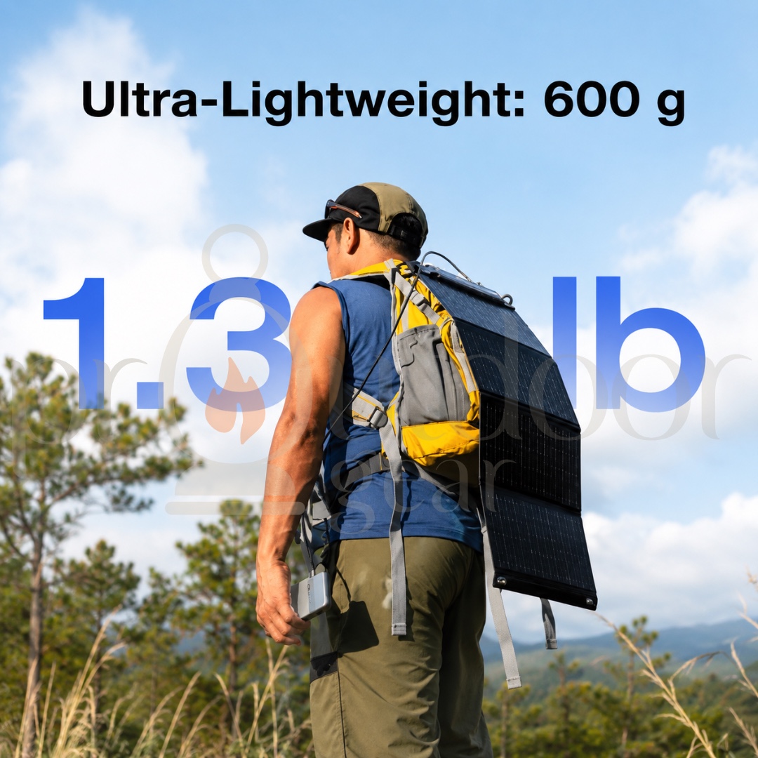 EcoFlow 28W Portable Solar Panel Foldable USB-C USB-A Fast Charger IP68 Waterproof Lightweight 600g Camping