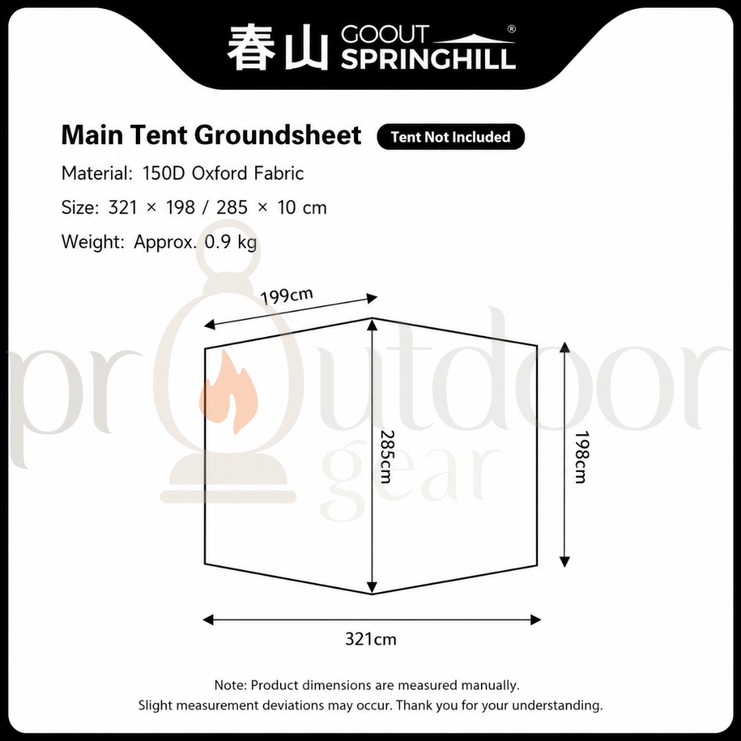 [PRE-ORDER] GOOUT SPRINGHILL Xuanyuan Inflatable Tunnel Tent Sunproof Waterproof Outdoor Camping Portable Overnight Tent
